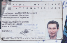 carte identite d'aide m&eacute;dicale internationale